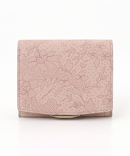 NINA RICCI/ニナ リッチ 【ダンテルパース】二つ折りBOX財布 ピンク F NINA RICCI/ニナ リッチ 【ダンテルパース】二つ折りBOX財布 ピンク F