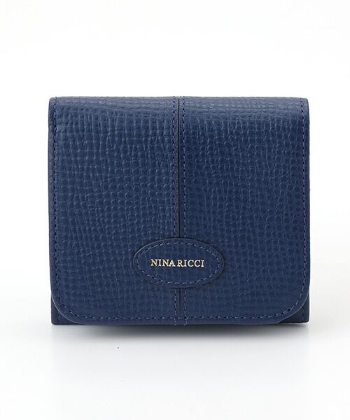 NINA RICCI/ニナ リッチ 【シャルムパース】二つ折りBOX財布 ネイビー F NINA RICCI/ニナ リッチ 【シャルムパース】二つ折りBOX財布 ネイビー F