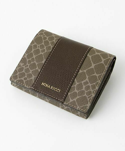 NINA RICCI / ニナ リッチ 財布・コインケース・マネークリップ | 【グレインヌーボーパース】 二つ折りBOX財布（ダークブラウン）