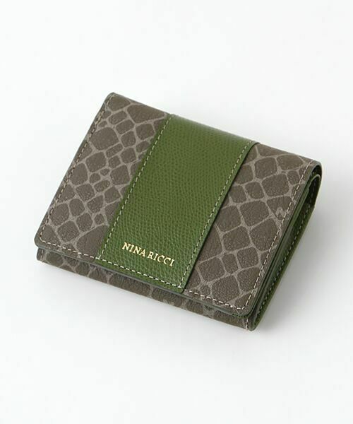 NINA RICCI / ニナ リッチ 財布・コインケース・マネークリップ | 【グレインヌーボーパース】 二つ折りBOX財布（カーキ）