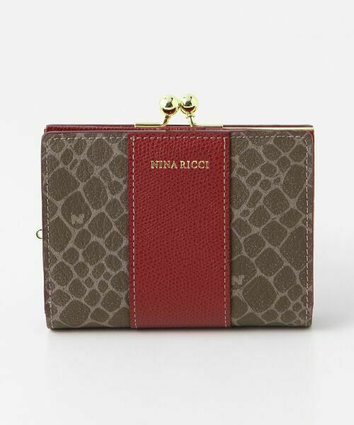 NINA RICCI / ニナ リッチ 財布・コインケース・マネークリップ | 【グレインヌーボーパース】がま口折り財布（ボルドー）