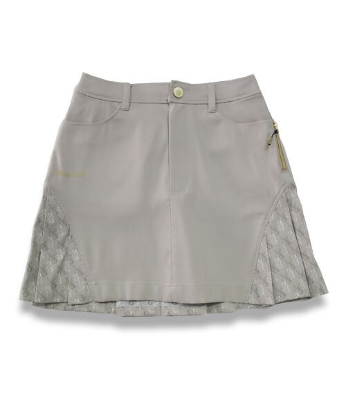 新品1piu1uguale3GOLFレディース用バックプリーツスカート/カーキ2 le coq sportif GOLF ルコックゴルフ スカート レディース