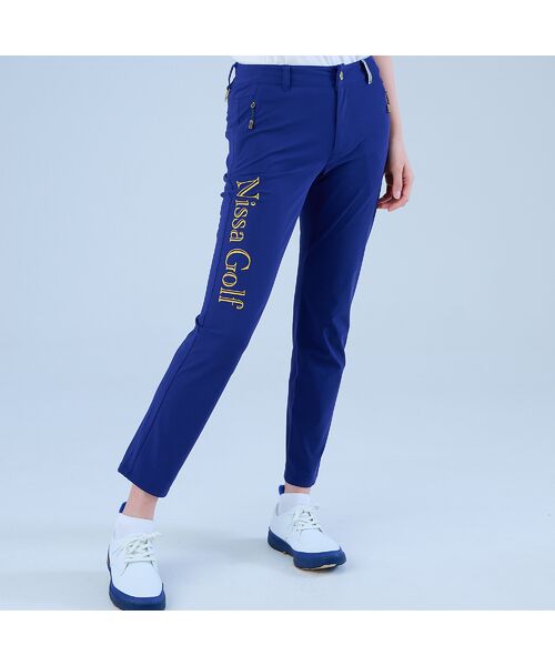 NS23 par Nissa Golf/エヌエス23・パー・ニッサゴルフ ストレッチカラーパンツ ブルー 1 NS23 par Nissa Golf/エヌエス23・パー・ニッサゴルフ ストレッチカラーパンツ ブルー 1