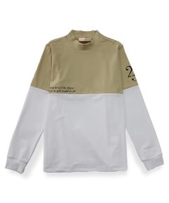 【レディース】切り替えモックネック