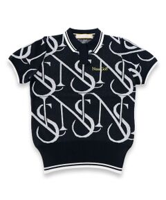 【レディース】モノグラムニットポロ