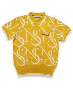 【レディース】モノグラムニットポロ