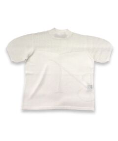 【レディース】メッシュニットモックネック