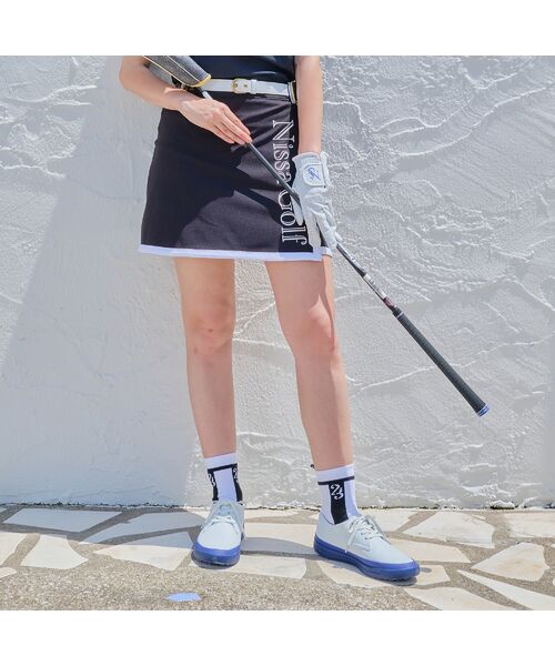 NS23 par Nissa Golf / エヌエス23・パー・ニッサゴルフ スポーツグッズ | ロゴジャカードミディアムソックス | 詳細1