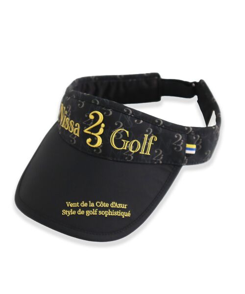 NS23 par Nissa Golf/エヌエス23・パー・ニッサゴルフ モノグラムバイザー ブラック F NS23 par Nissa Golf/エヌエス23・パー・ニッサゴルフ モノグラムバイザー ブラック F