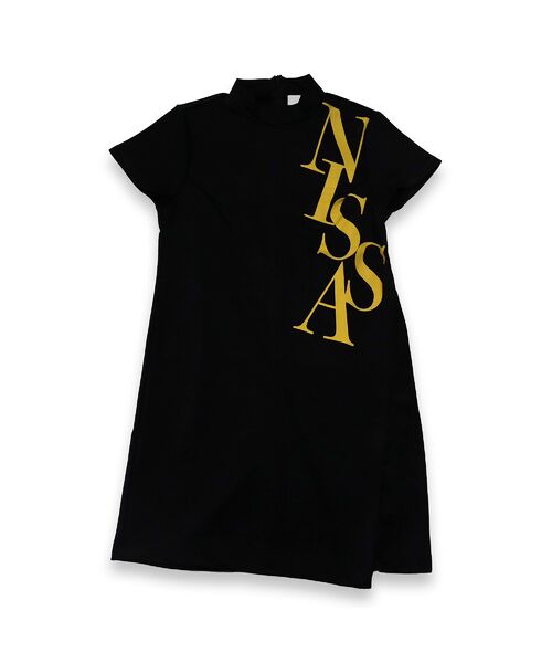 NS23 par Nissa Golf / エヌエス23・パー・ニッサゴルフ ミニ丈・ひざ丈ワンピース | 【林菜乃子プロ着用】【レディース】カットジャカードワンピース(ブラック)