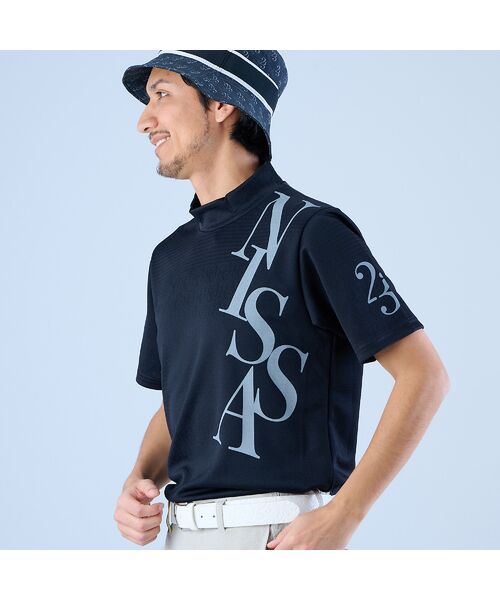 NS23 par Nissa Golf / エヌエス23・パー・ニッサゴルフ カットソー | 【メンズ】パネルジャガードモックネック | 詳細4
