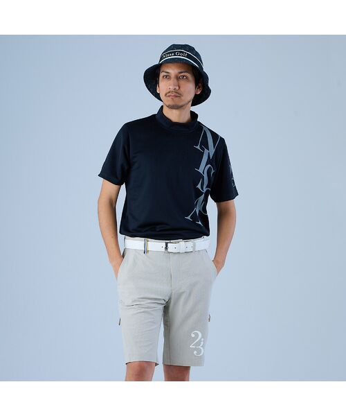 NS23 par Nissa Golf / エヌエス23・パー・ニッサゴルフ カットソー | 【メンズ】パネルジャガードモックネック | 詳細5