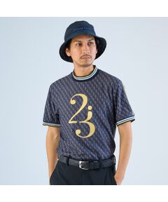 【メンズ】モノグラム半袖モックネック