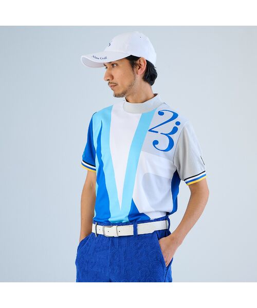 NS23 par Nissa Golf / エヌエス23・パー・ニッサゴルフ その他トップス | 【メンズ】ハニカムジャージーモックネック | 詳細10