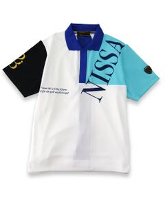NS23 par Nissa Golf / エヌエス23・パー・ニッサゴルフ ポロシャツ | 【メンズ】ハニカムプリントポロシャツ