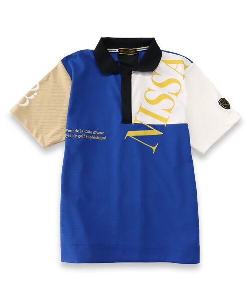 NS23 par Nissa Golf / エヌエス23・パー・ニッサゴルフ ポロシャツ | 【メンズ】ハニカムプリントポロシャツ | 詳細12