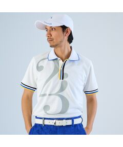 NS23 par Nissa Golf / エヌエス23・パー・ニッサゴルフ ポロシャツ | 【メンズ】パネルジャカードポロシャツ