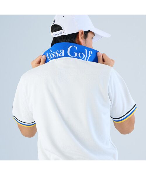 NS23 par Nissa Golf / エヌエス23・パー・ニッサゴルフ ポロシャツ | 【メンズ】パネルジャカードポロシャツ | 詳細3
