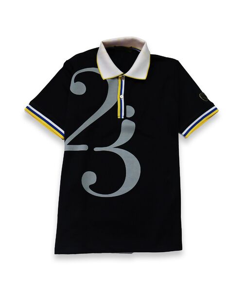 NS23 par Nissa Golf / エヌエス23・パー・ニッサゴルフ ポロシャツ | 【メンズ】パネルジャカードポロシャツ(ブラック)