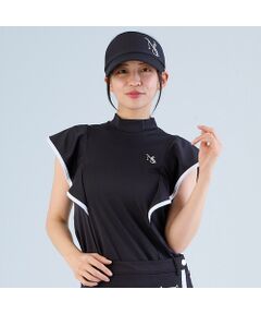 NS23 par Nissa Golf / エヌエス23・パー・ニッサゴルフ カットソー | 【レディース】ラッフルスリーブモックネック