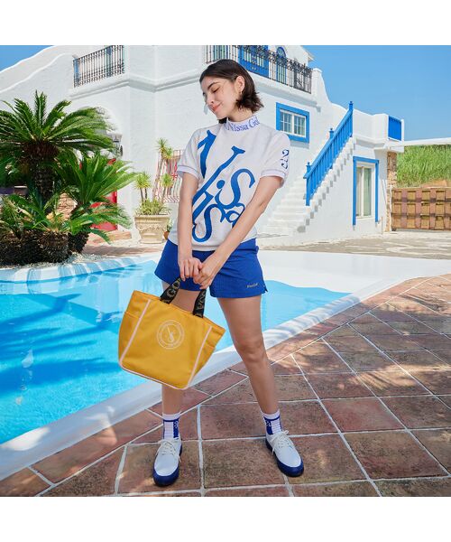 NS23 par Nissa Golf / エヌエス23・パー・ニッサゴルフ カットソー | 【林菜乃子プロ着用】【レディース】パネルジャカード半袖モックネック | 詳細2