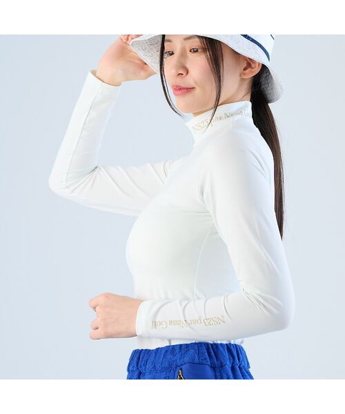 NS23 par Nissa Golf / エヌエス23・パー・ニッサゴルフ カットソー | 【林菜乃子プロ着用】【レディース】トゥルーボーテストレッチ長袖モックネック | 詳細3