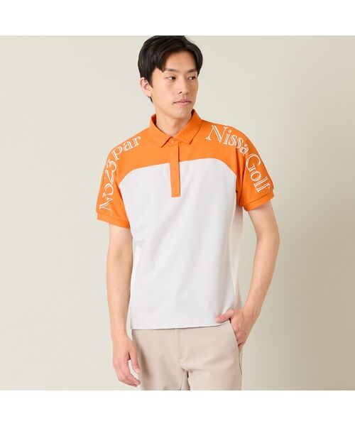 NS23 par Nissa Golf / エヌエス23・パー・ニッサゴルフ ポロシャツ | 【メンズ】配色半袖ポロシャツ | 詳細1