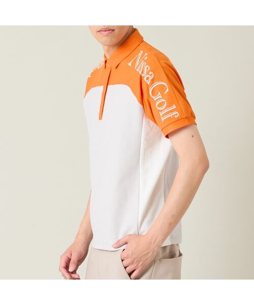 NS23 par Nissa Golf / エヌエス23・パー・ニッサゴルフ ポロシャツ | 【メンズ】配色半袖ポロシャツ | 詳細2