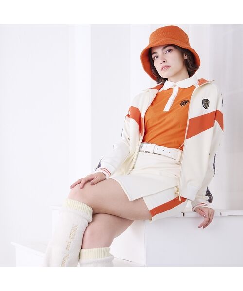 NS23 par Nissa Golf / エヌエス23・パー・ニッサゴルフ ポロシャツ | 【レディース】配色半袖ポロシャツ | 詳細10