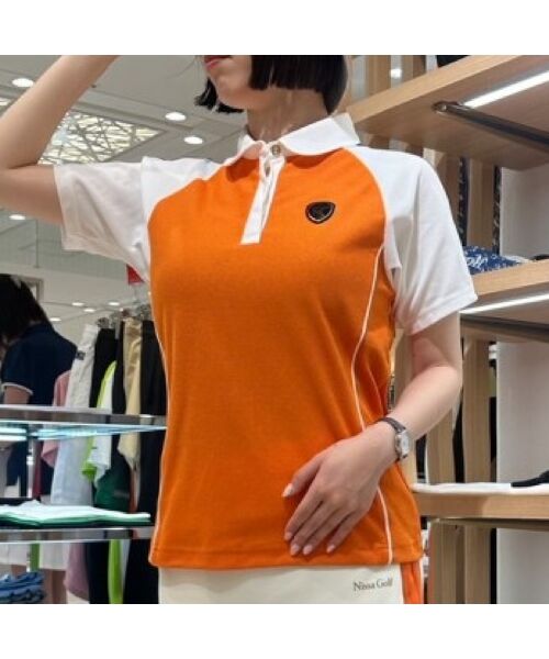 NS23 par Nissa Golf / エヌエス23・パー・ニッサゴルフ ポロシャツ | 【レディース】配色半袖ポロシャツ | 詳細11