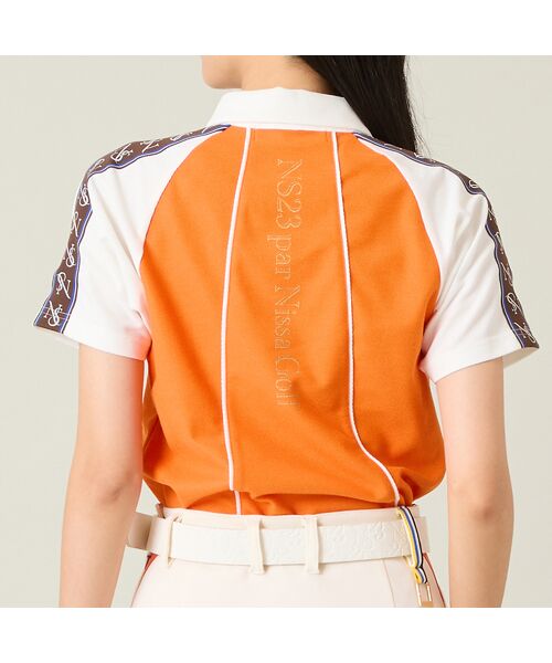 NS23 par Nissa Golf / エヌエス23・パー・ニッサゴルフ ポロシャツ | 【レディース】配色半袖ポロシャツ | 詳細8