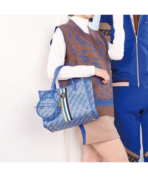 NS23 par Nissa Golf / エヌエス23・パー・ニッサゴルフ スポーツグッズ | モノグラムＰＶＣ丸ポーチ | 詳細13