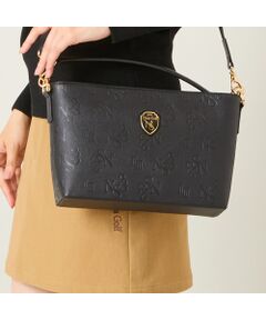 NS23 par Nissa Golf / エヌエス23・パー・ニッサゴルフ スポーツグッズ | 【本革使用】エンボス加工ショルダーバッグ大