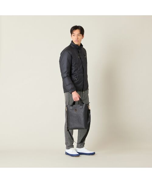 NS23 par Nissa Golf / エヌエス23・パー・ニッサゴルフ スポーツグッズ | 【本革使用】エンボス加工縦型2wayトートバッグ | 詳細8