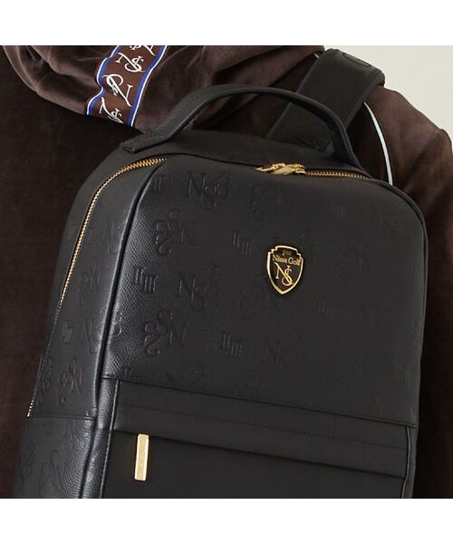 NS23 par Nissa Golf / エヌエス23・パー・ニッサゴルフ スポーツグッズ | 【本革使用】エンボス加工リュックサック | 詳細7