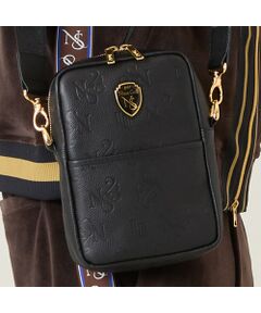 NS23 par Nissa Golf / エヌエス23・パー・ニッサゴルフ スポーツグッズ | 【本革使用】エンボス加工ショルダーポーチ