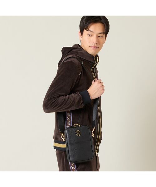 NS23 par Nissa Golf / エヌエス23・パー・ニッサゴルフ スポーツグッズ | 【本革使用】エンボス加工ショルダーポーチ | 詳細1