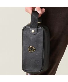 NS23 par Nissa Golf / エヌエス23・パー・ニッサゴルフ スポーツグッズ | 【本革使用】エンボス加工クラッチバッグ