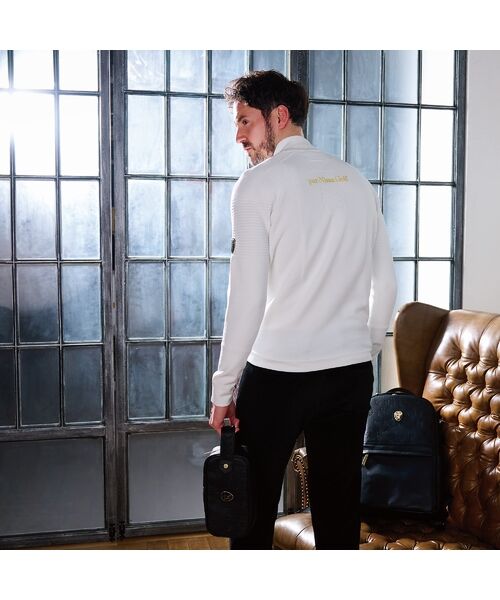 NS23 par Nissa Golf / エヌエス23・パー・ニッサゴルフ スポーツグッズ | 【本革使用】エンボス加工クラッチバッグ | 詳細13