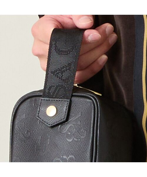 NS23 par Nissa Golf / エヌエス23・パー・ニッサゴルフ スポーツグッズ | 【本革使用】エンボス加工クラッチバッグ | 詳細3