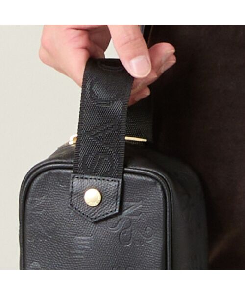 NS23 par Nissa Golf / エヌエス23・パー・ニッサゴルフ スポーツグッズ | 【本革使用】エンボス加工クラッチバッグ | 詳細4