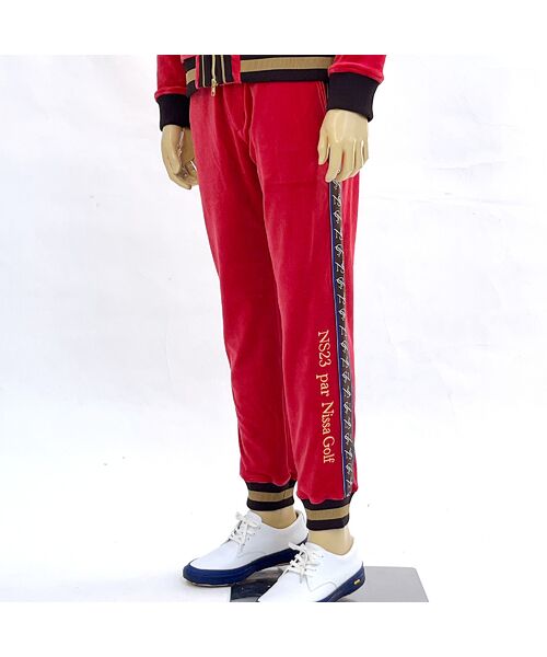 NS23 par Nissa Golf / エヌエス23・パー・ニッサゴルフ その他パンツ | 【メンズ】ヘビーベロアパンツ(レッド)