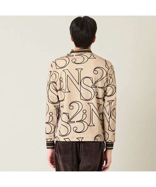 NS23 par Nissa Golf / エヌエス23・パー・ニッサゴルフ カットソー | 【メンズ】フロッキープリント長袖モックネック | 詳細4