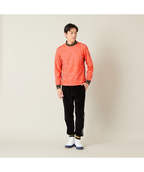 NS23 par Nissa Golf / エヌエス23・パー・ニッサゴルフ カットソー | 【メンズ】フロッキープリント長袖モックネック | 詳細8