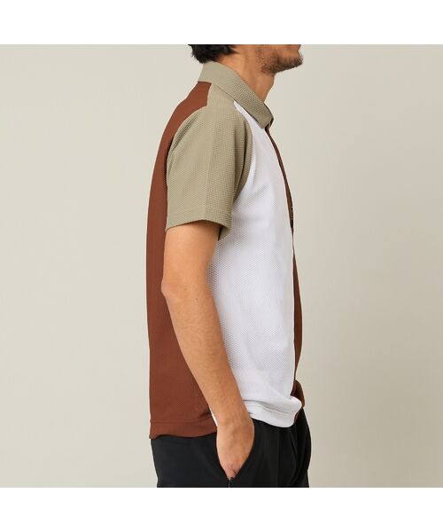 NS23 par Nissa Golf / エヌエス23・パー・ニッサゴルフ ポロシャツ | 【Men's】カラーブロック半袖シャツ | 詳細2