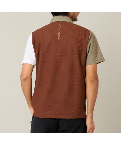 NS23 par Nissa Golf / エヌエス23・パー・ニッサゴルフ ポロシャツ | 【Men's】カラーブロック半袖シャツ | 詳細3