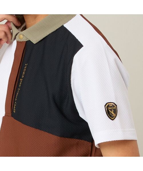 NS23 par Nissa Golf / エヌエス23・パー・ニッサゴルフ ポロシャツ | 【Men's】カラーブロック半袖シャツ | 詳細5