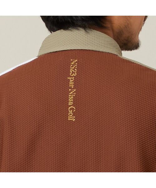 NS23 par Nissa Golf / エヌエス23・パー・ニッサゴルフ ポロシャツ | 【Men's】カラーブロック半袖シャツ | 詳細6