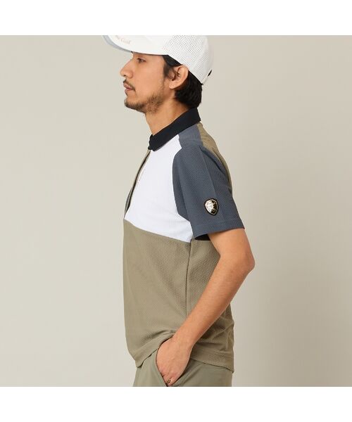 NS23 par Nissa Golf / エヌエス23・パー・ニッサゴルフ ポロシャツ | 【Men's】カラーブロック半袖シャツ | 詳細10