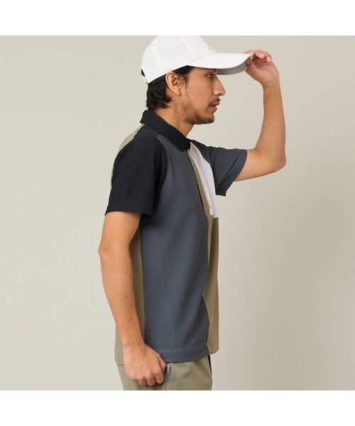 NS23 par Nissa Golf / エヌエス23・パー・ニッサゴルフ ポロシャツ | 【Men's】カラーブロック半袖シャツ | 詳細12